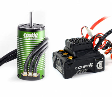 Castle Creations 010-0172-05 - Combo Cobra 8 ESC & 1512-2650kV Sensored Motor - 3-4S