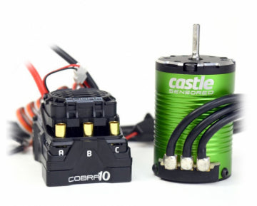 Castle Creations 010-0174-03 - Combo Cobra 10 6S ESC & 1406-6900kV Sensored Motor