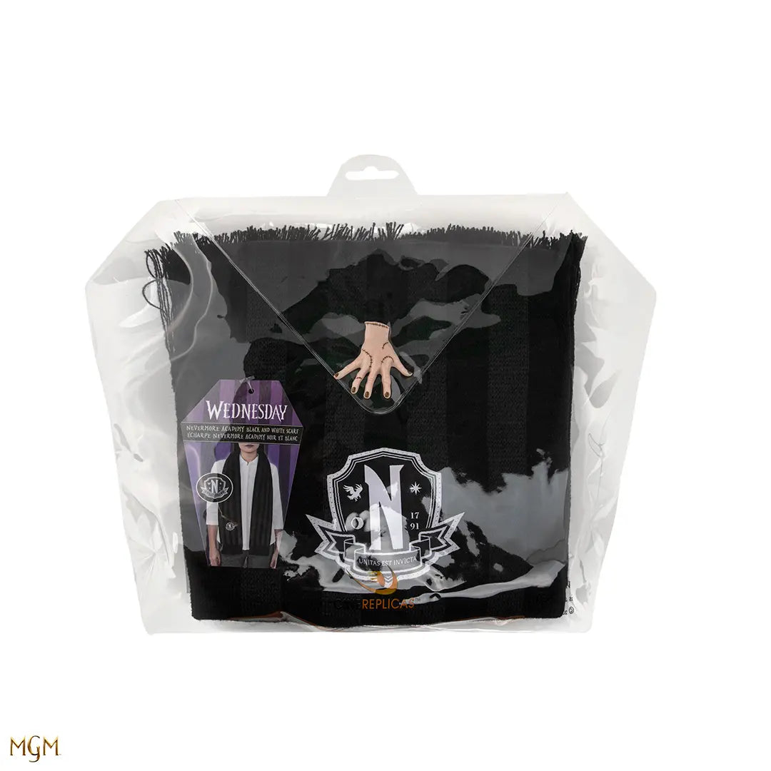 Scarf Nevermore Academy black - Wednesday