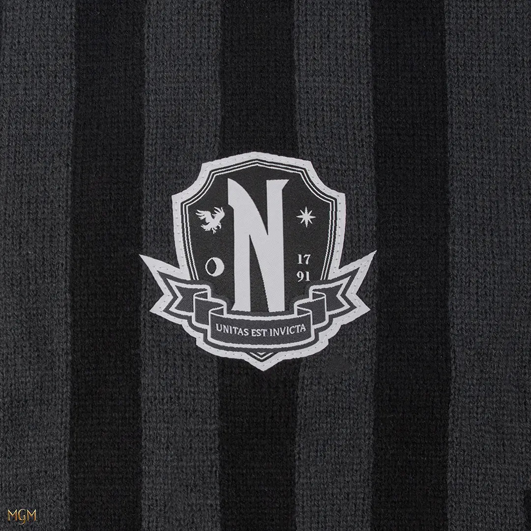 Scarf Nevermore Academy black - Wednesday