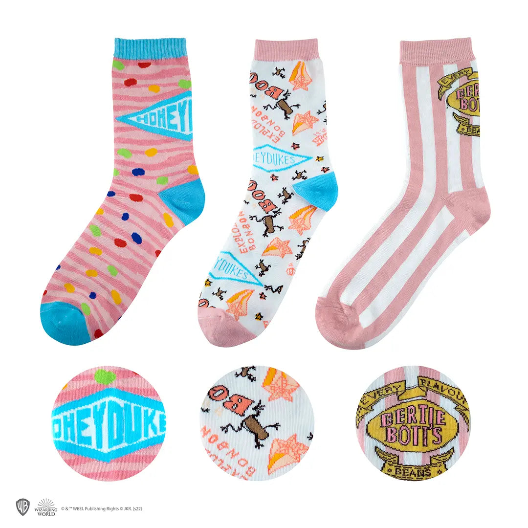 Set of 3 socks Honeydukes - Harry Potter