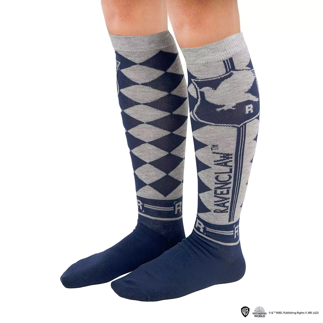 Set of 3 Ravenclaw knee high socks - Harry Potter