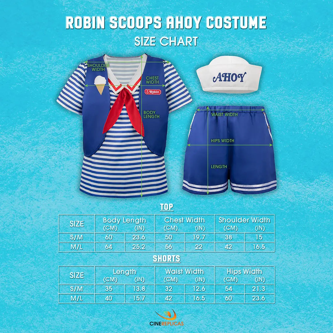 Costume Robin Scoops Aho - Stranger Things