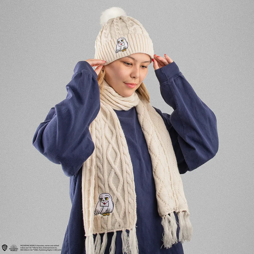 Set beanie and scarf Hedwig - Harry Potter