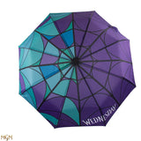 Umbrella Wednesday and Enid stained glass - Wednesday