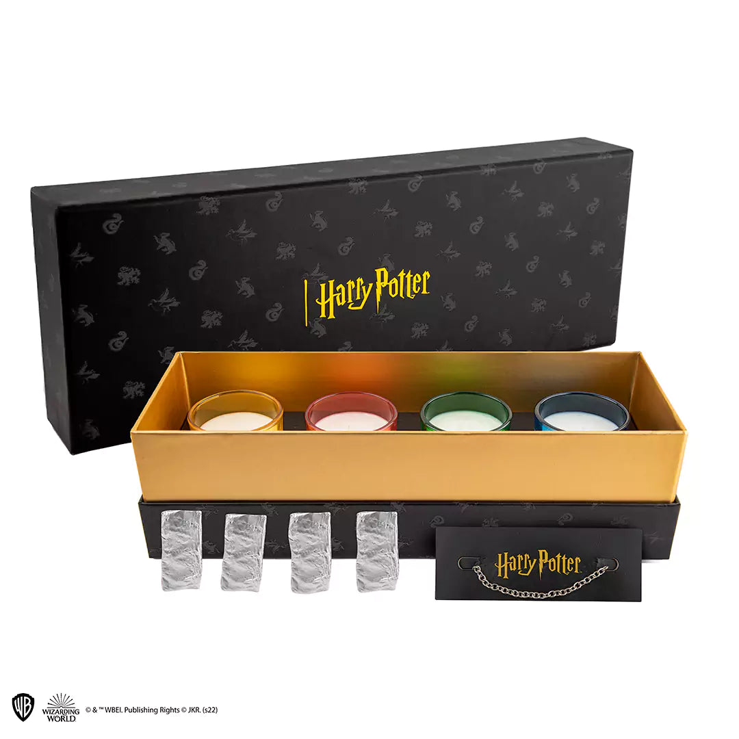 Set of 4 candles and 4 Houses’ Charms and bracelet - Harry Potter