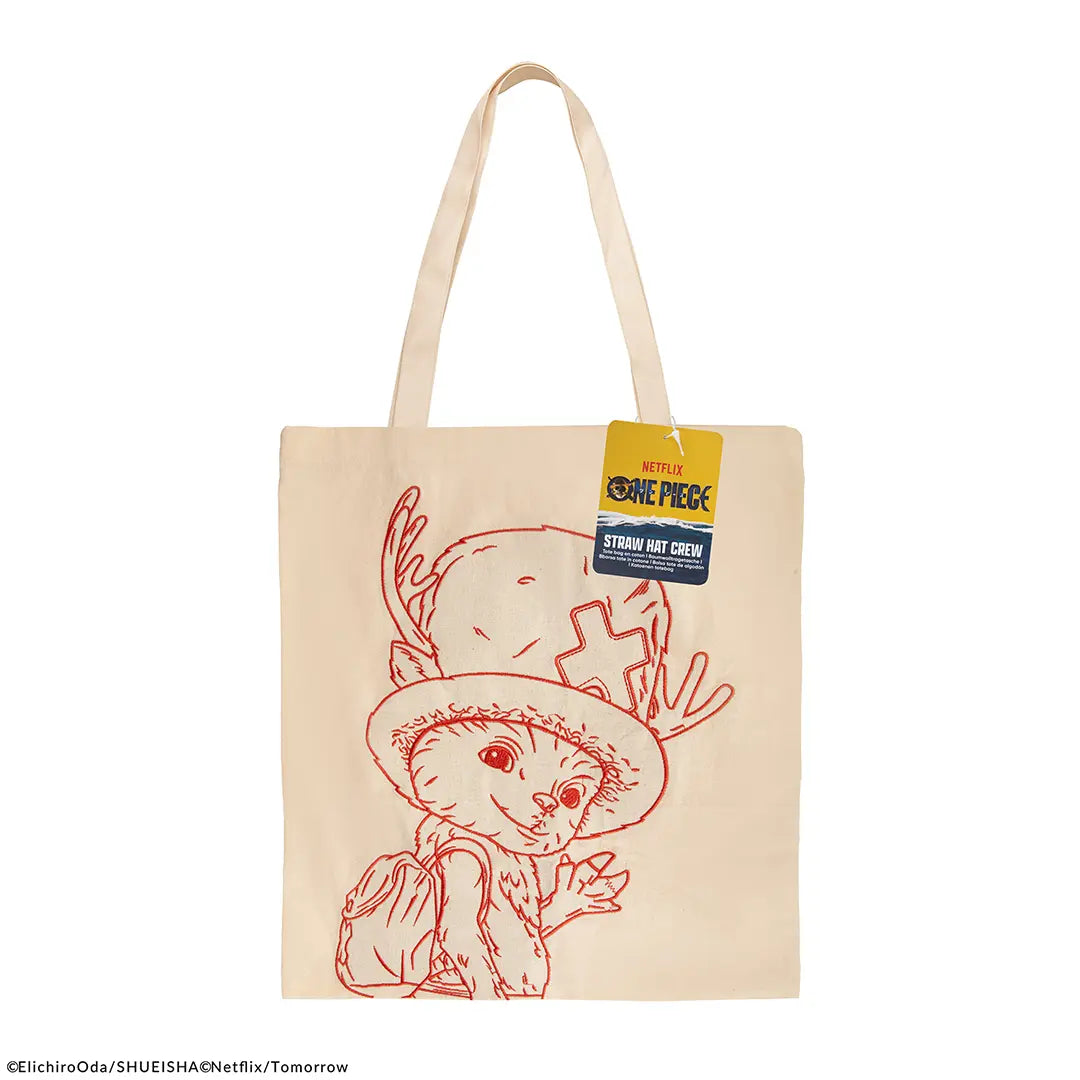 Embroidered Tote Bag - Chopper Sketch - One Piece Netflix
