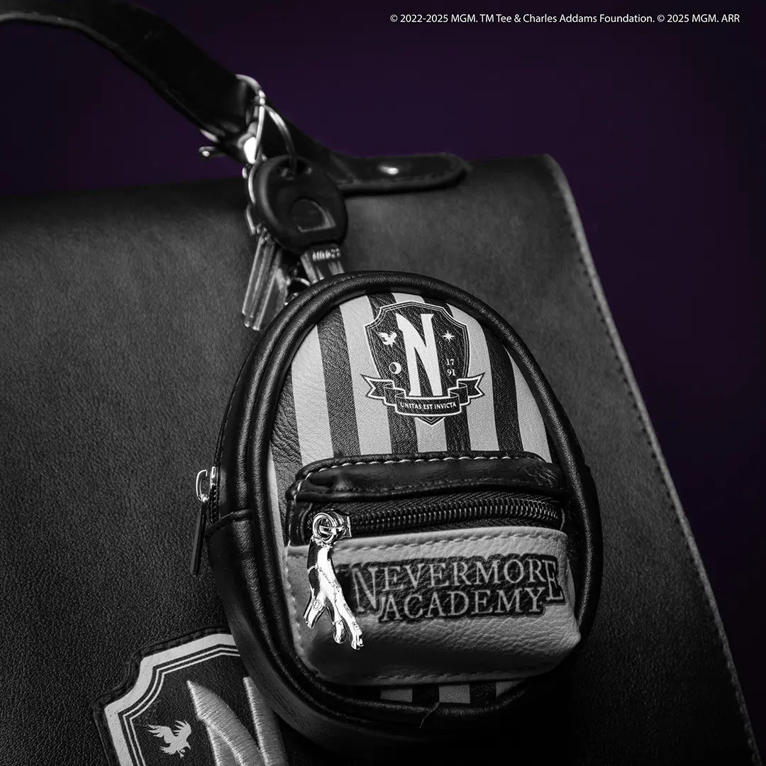 Keychain Pouch - Nevermore Academy Black - Wednesday
