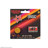 Set of 4 pin badges season 1 - Stranger Things