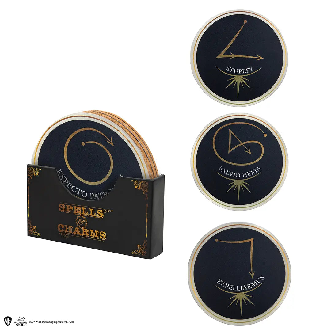 Set of 4 coasters - Spells - Harry Potter