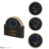 Set of 4 coasters - Spells - Harry Potter