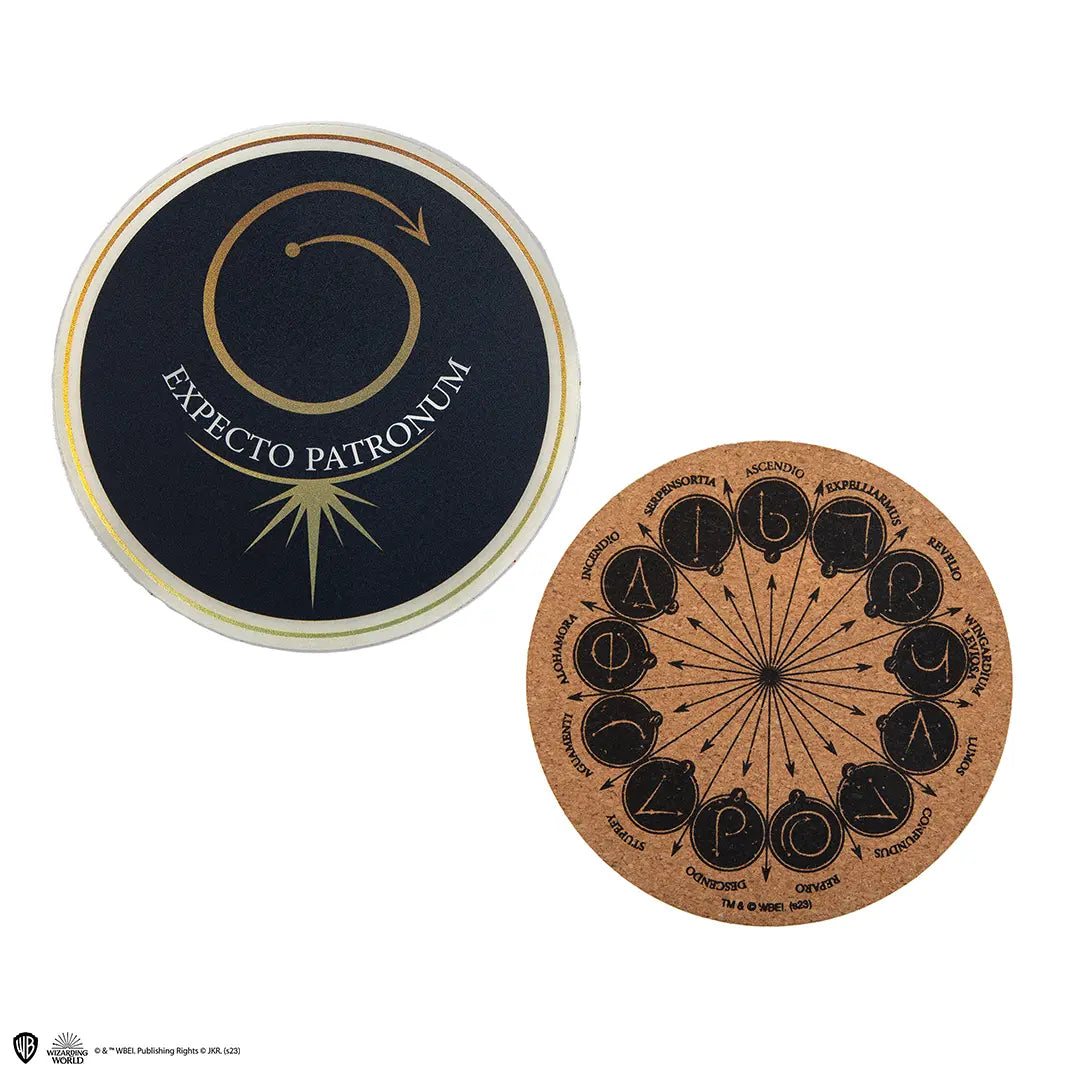 Set of 4 coasters - Spells - Harry Potter