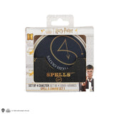 Set of 4 coasters - Spells - Harry Potter