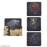 Set of 4 coasters Houses of Westeros - Game of Thrones
