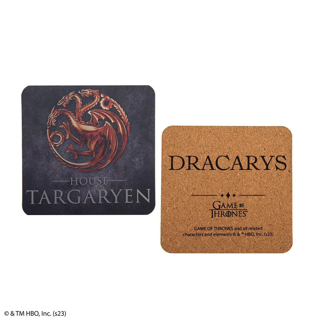 Set of 4 coasters Houses of Westeros - Game of Thrones