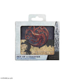 Set of 4 coasters Houses of Westeros - Game of Thrones
