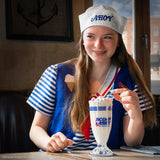 Milkshake glass and straw Scoops Ahoy - Stranger Things