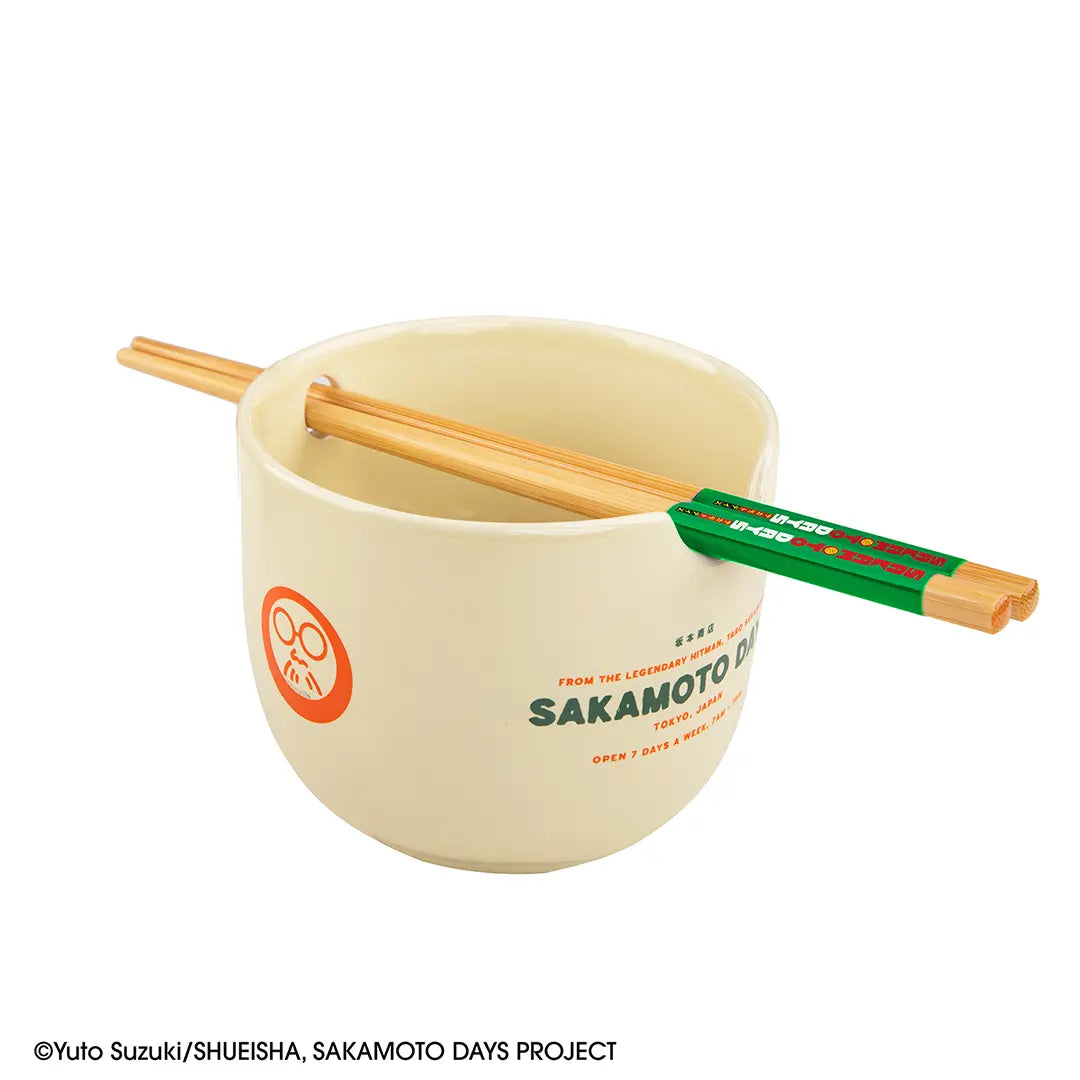 The Legendary Hitman Ramen bowl with chopsticks - Sakamoto Days
