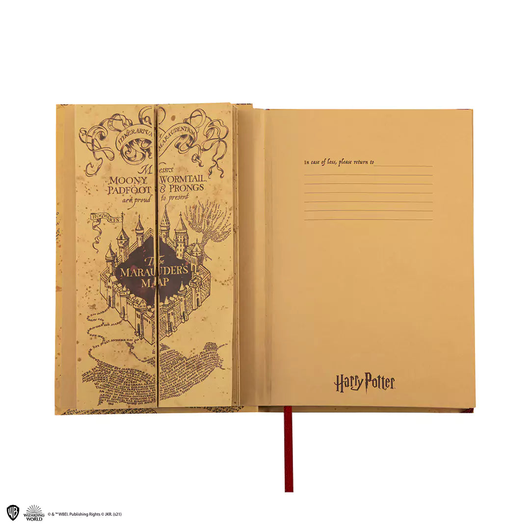 Marauder’s map notebook and small map included - Harry Potter