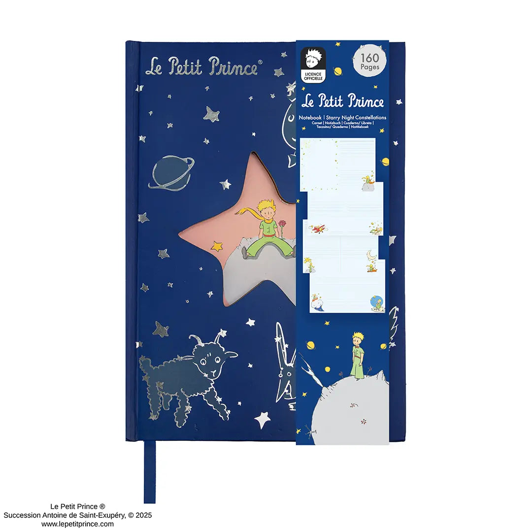 Hardcover Notebook Starry Night Constellations - The Little Prince