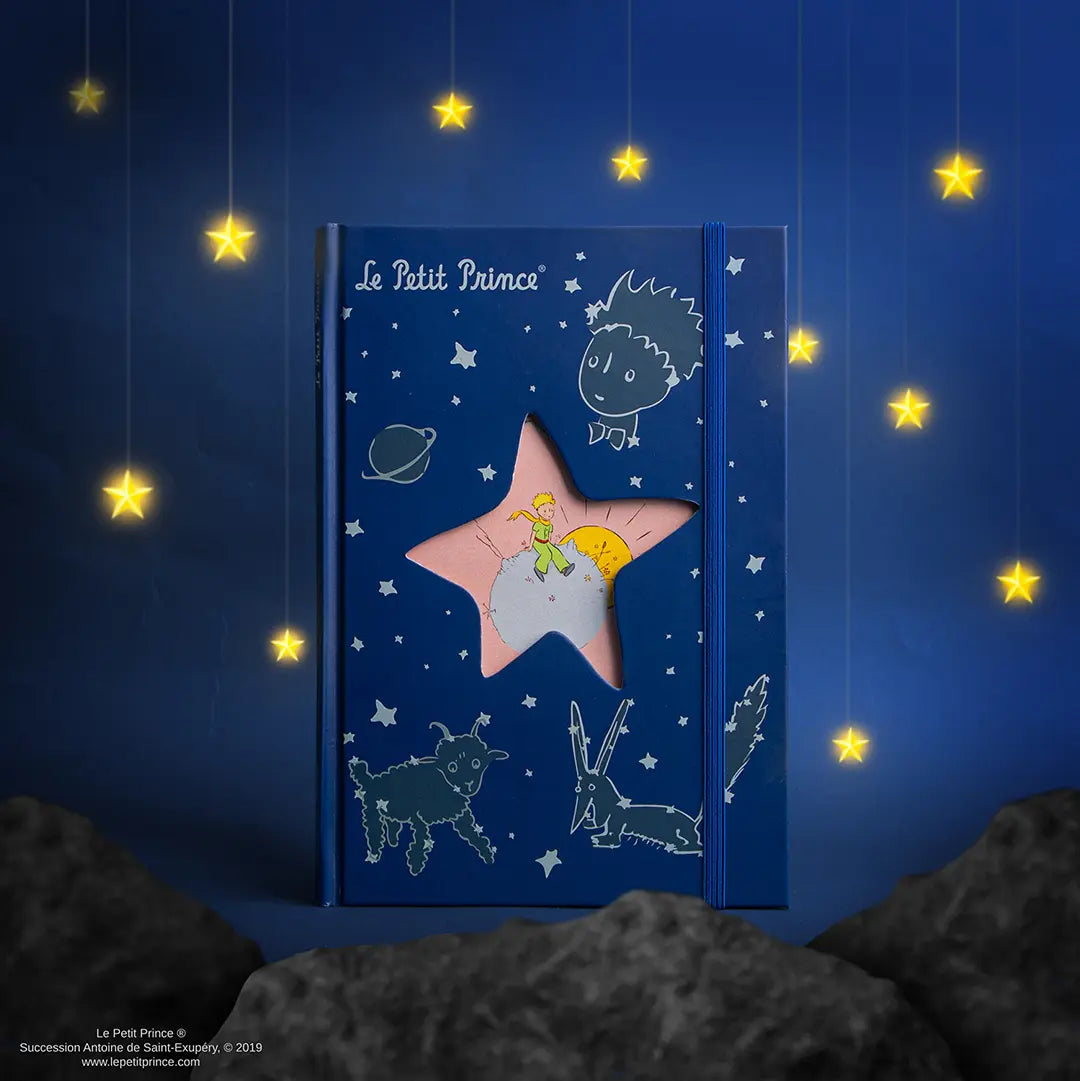 Hardcover Notebook Starry Night Constellations - The Little Prince