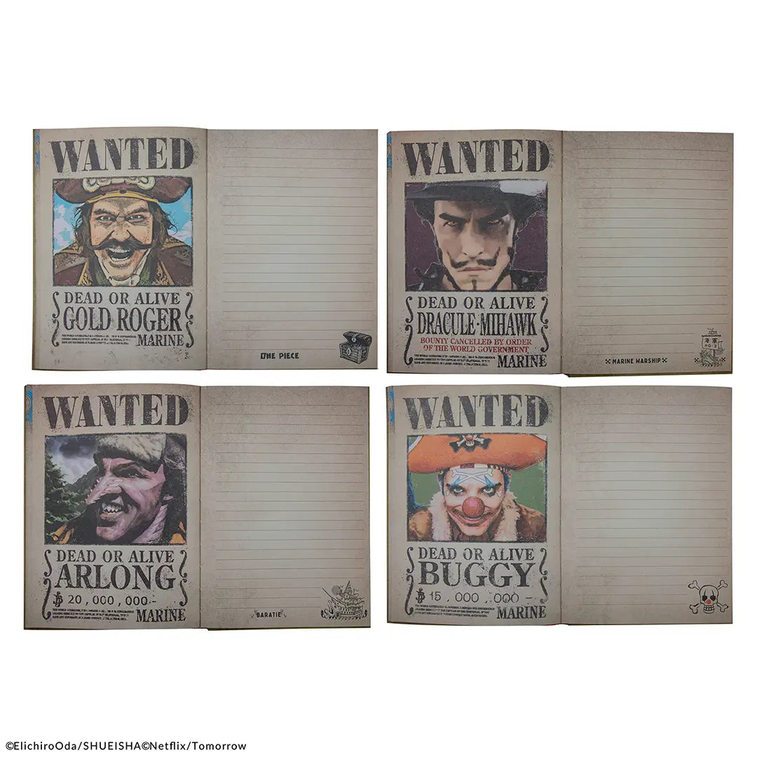 Hard cover notebook Luffy Wanted - One Piece