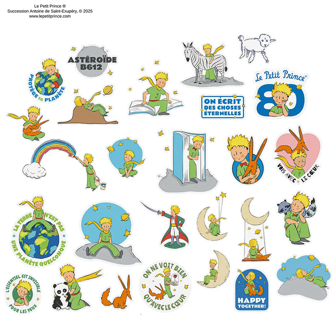 The Little Prince Cosmic Set of 27 Stickers - The Little Prince