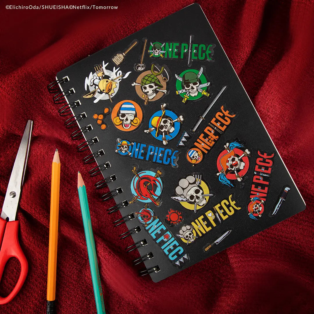 Set of 36 stickers logo and items - One Piece