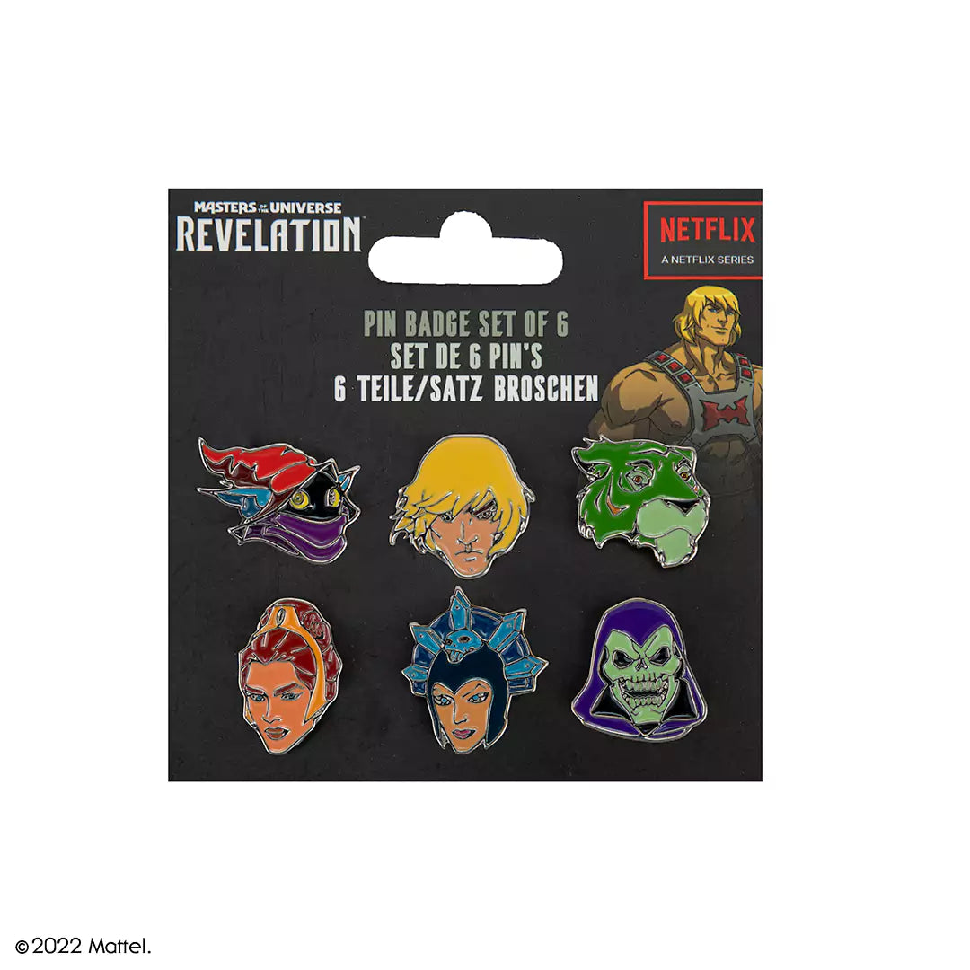Set of 6 pin badges - Masters of the Universe