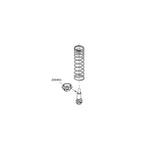 Damping spring seat