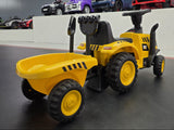 Caterpillar ride-on car with trailer