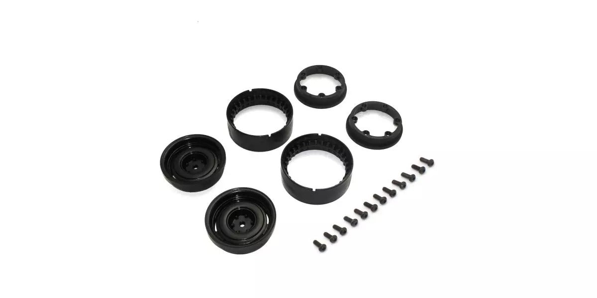 Kyosho KC10 Bead-lock 1.9 inches Dish Black Wheels (2)
