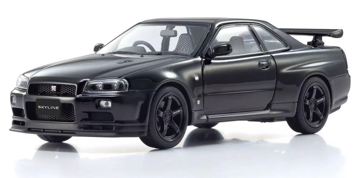 Kyosho 1:43 Nissan Skyline R34 GT-R V-Spec II Black Pearl