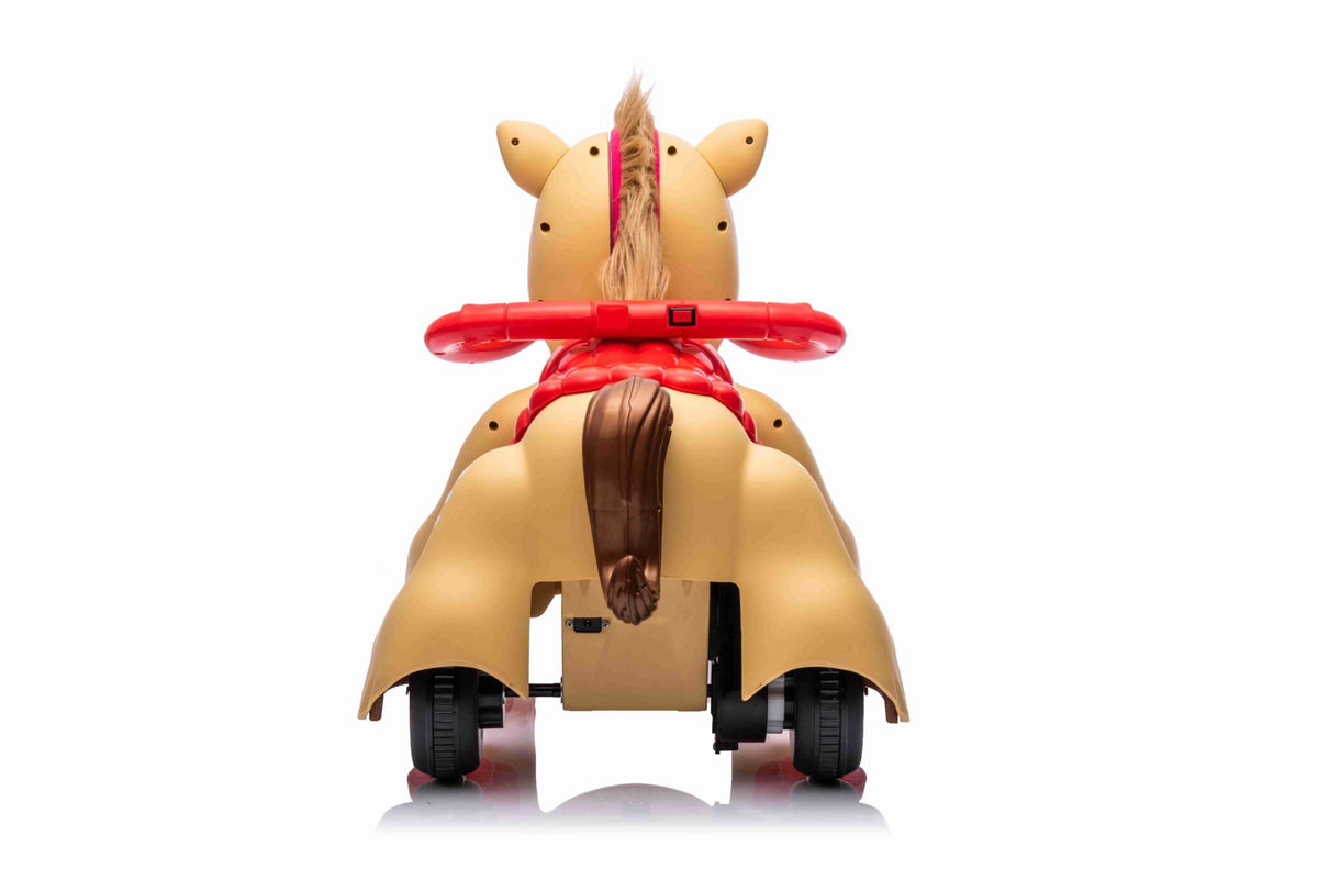 Electric pony 12V for kids – brown