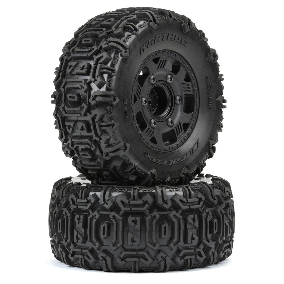 Warthog SC 2.2"/3.0" Off-Road Tires Mounted on Ripper Black 6x30 Removable 12mm Hex Wheels (2) for Slash 2wd & Slash 4x4 Front or Rear