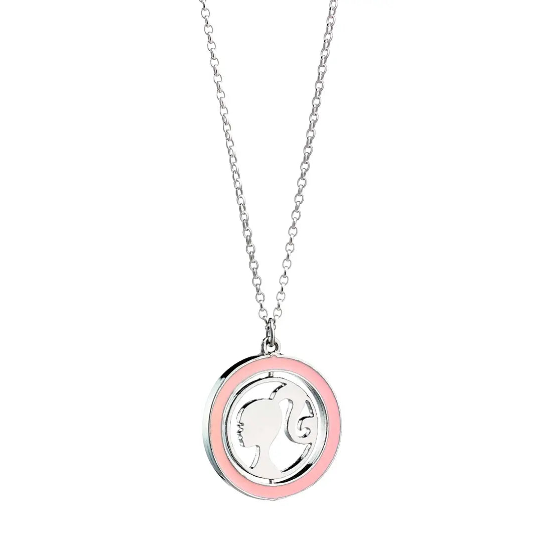 Spinning silhouette necklace - Barbie