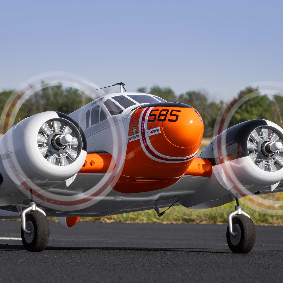 Beechcraft D18/RC-45J 1.5m BNF Basic with AS3X+ and SAFE