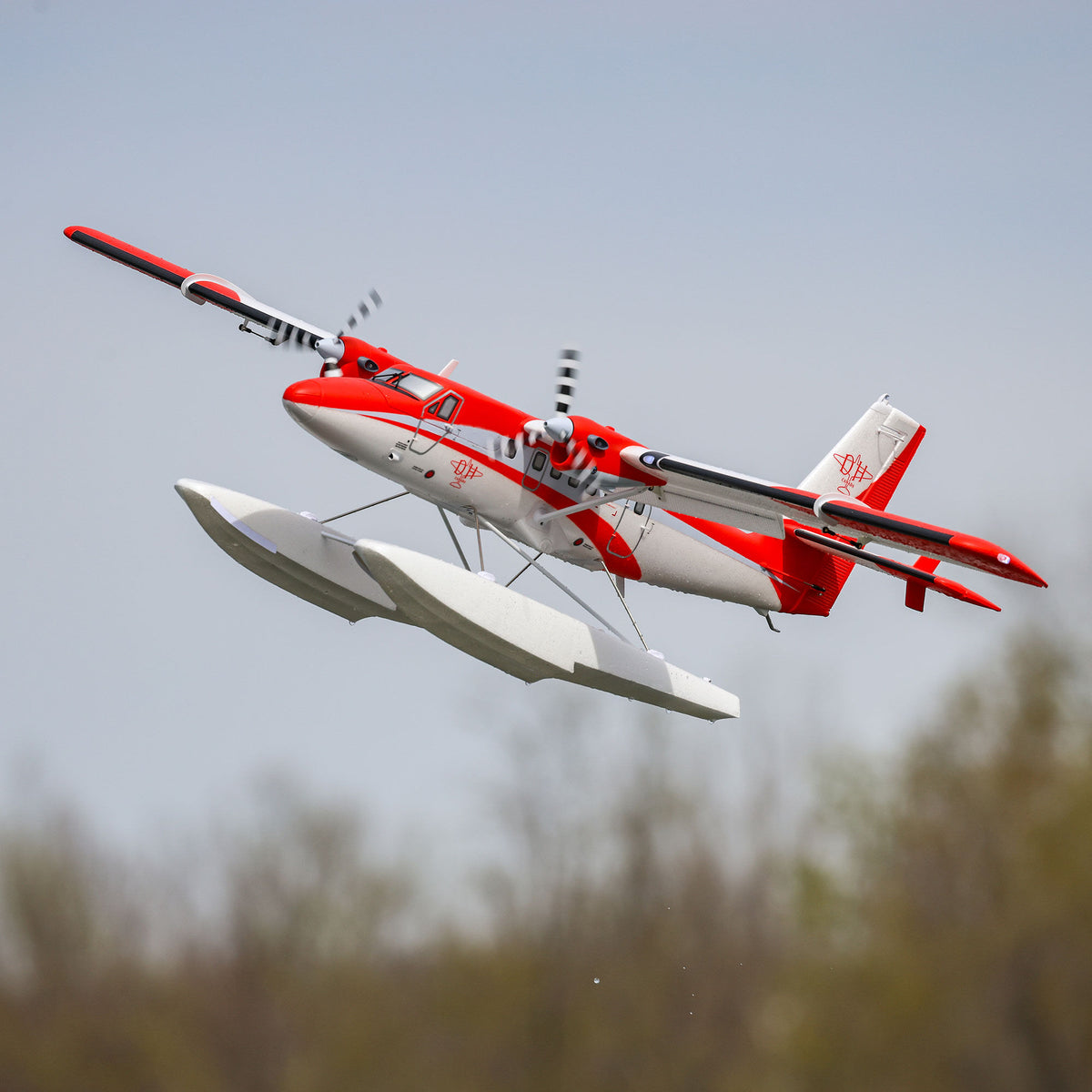 DHC-6 Twin Otter 1.4m BNF Basic with AS3X+ and SAFE Select with Floats