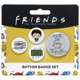 Chandler 4 Button Badge Set - Friends