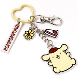 Keyring Pompompurin with Charms - Hello Kitty