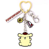 Keyring Pompompurin with Charms - Hello Kitty