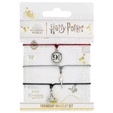 Set of 3 friendship bracelets - Silver - Harry Potter