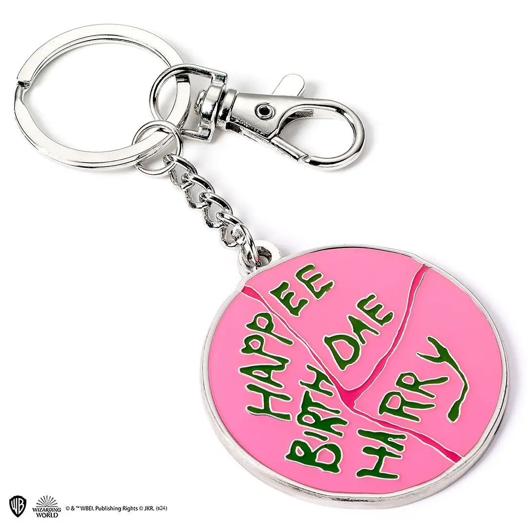 Happee Birthdae cake keyring - Harry Potter
