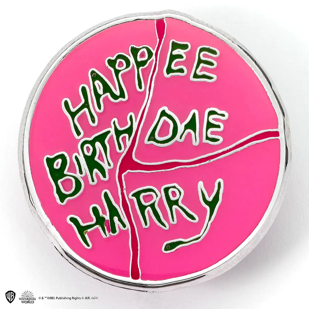 Happee Birthdae Cake Pin - Harry Potter