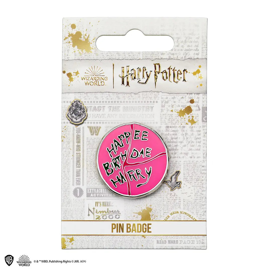 Happee Birthdae Cake Pin - Harry Potter
