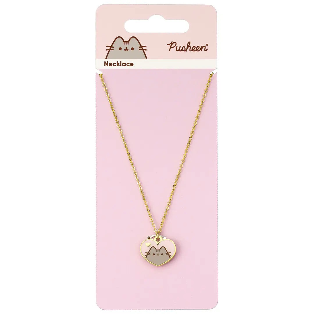 Pusheen the cat heart necklace - Pusheen