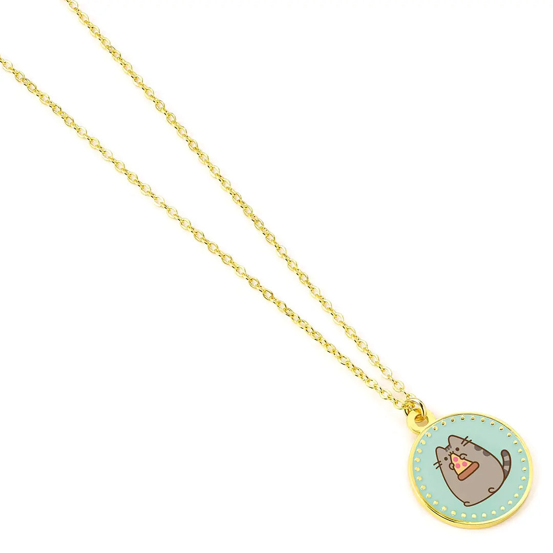Pusheen the cat and pizza necklace - Pusheen
