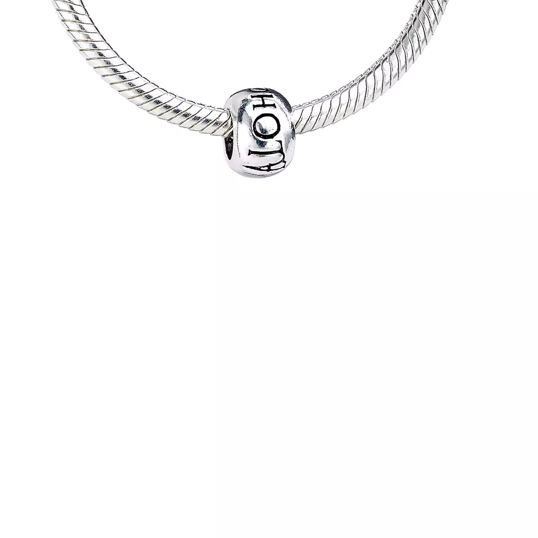 Sterling Silver Spell Bead - Alohomora - Harry Potter