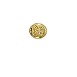 Sterling Silver Gold Plated Time Turner Spacer Bead with Crystals - Harry Potter