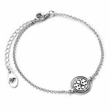 Sterling silver Time Turner Charm Bracelet - Harry Potter